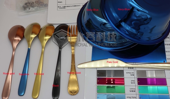 좋은 가격 금, 놋쇠, 검, 장미빛 금, 크롬, 푸르, 빨갛, 녹색이, 자줏빛 & 회색 PVD 온라인으로