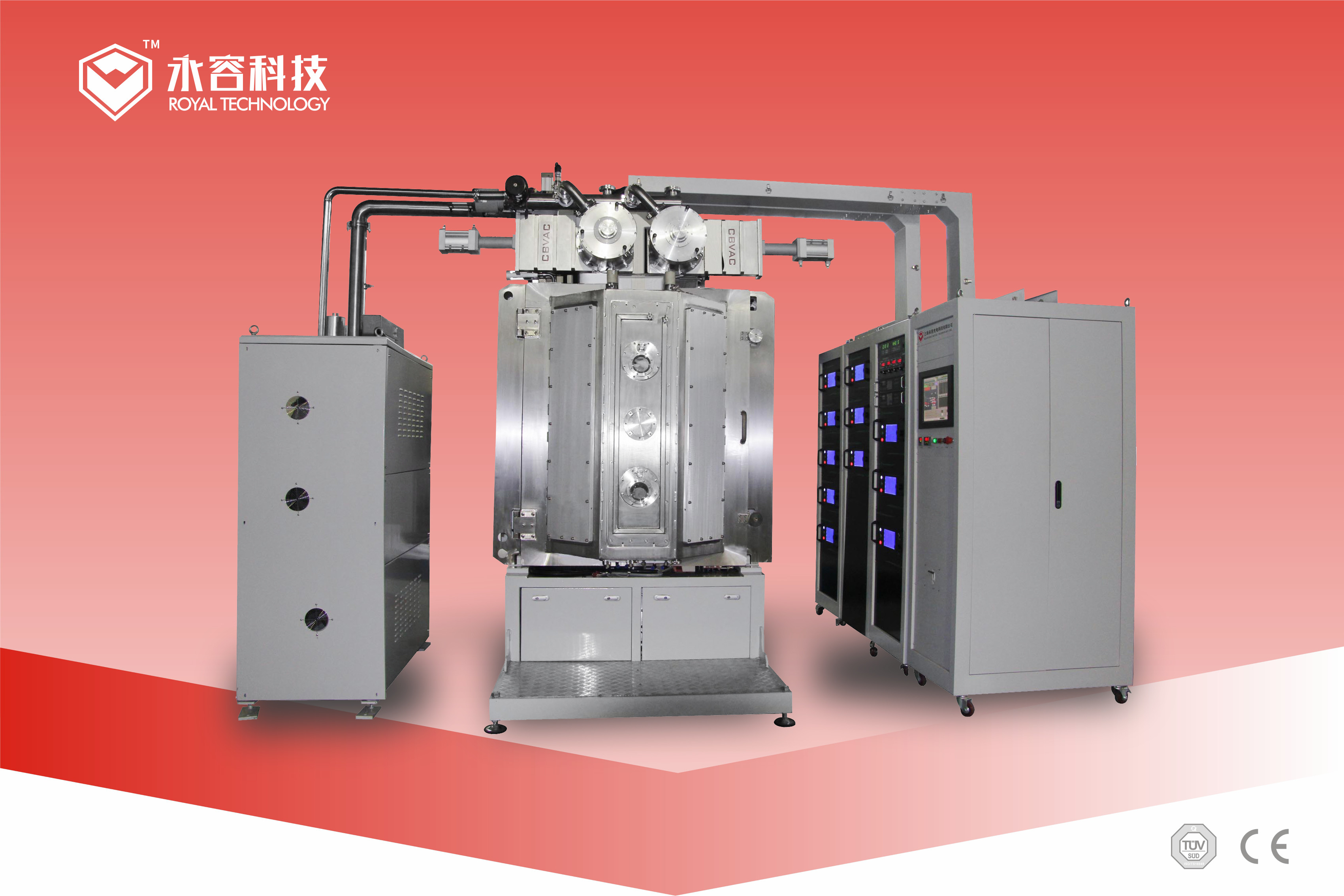 PVD (Physical Vapor Deposition) 및 PECVD (Plasma-Enhanced Chemical Vapor Deposition) 하이브리드 코팅 기계