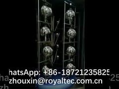 유리 램프 투명한 은 도금