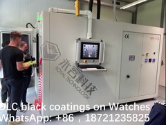 PVD DLC 시계의 검은 코팅