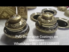 유리 용품 금화 기계 2 면 금색 반사, 강한 접착성 TiN 금 코팅